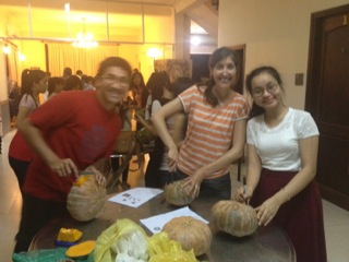 YSA Pumpkin carving activity. Close to around 50 people turned out! Not bad at all!